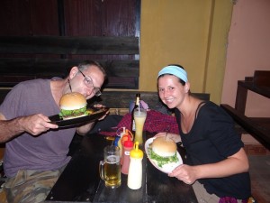 Großes Burger-Essen