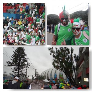 Fans im und vor dem Stadion Porto Alegre